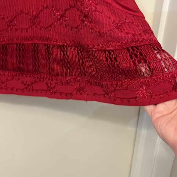 Catherines rayon crochet/lace/embroidered top size 0X - Picture 4 of 8